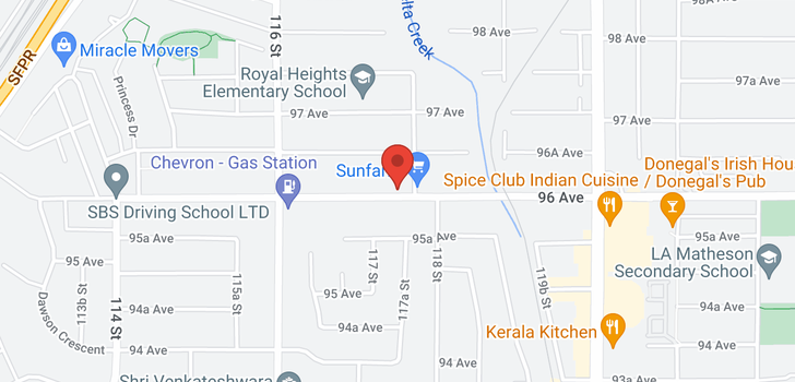 map of 11749 96 AVENUE